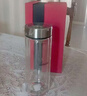 希诺抗菌玻璃杯双层防烫办公车载水杯男高档泡茶杯子XN-9303 360mL 实拍图
