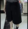 优衣库针织打褶中裤女装26春夏新款485178 09 黑色 L 实拍图