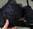 维多利亚的优雅新款蕾丝内衣女文胸套装文胸无钢圈少女小胸聚拢收副乳透气奶罩胸 烟紫色套装( 套装) 70A =32A 实拍图