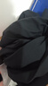 啄木鸟（TUCANO）休闲裤男夏季冰丝薄款潮流宽松裤子男时尚运动直筒长裤 黑色 XL 实拍图