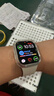 Apple/苹果 Watch S11 智能手表GPS款46毫米银色铝金属表壳雾紫色运动型表带M/L MEVX4CH/B 实拍图