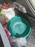 佳钓尼（JIADIAONI）开饵盆饵料盆三件套折叠鱼食拉饵盘鱼饵盆小号钓鱼鲢鳙散炮盆渔具 开饵浅盆墨绿 （24#） 实拍图