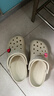 卡骆驰（CROCS）檀健次同款经典洞洞鞋轻便百搭女沙滩鞋包头拖鞋男鞋|10001 骨白色-2Y2(含智必星) 37 /38(230mm) 实拍图