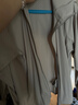 优衣库AIRism高弹力防紫外线拉链连帽开衫女装实测UPF100+483281 02 浅灰色 3XL 实拍图