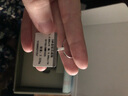 meluxe美奈 钻戒18K金排戒结婚求婚钻石戒指女对戒 生日礼物送老婆 流光-白18K金34分 R11057 实拍图