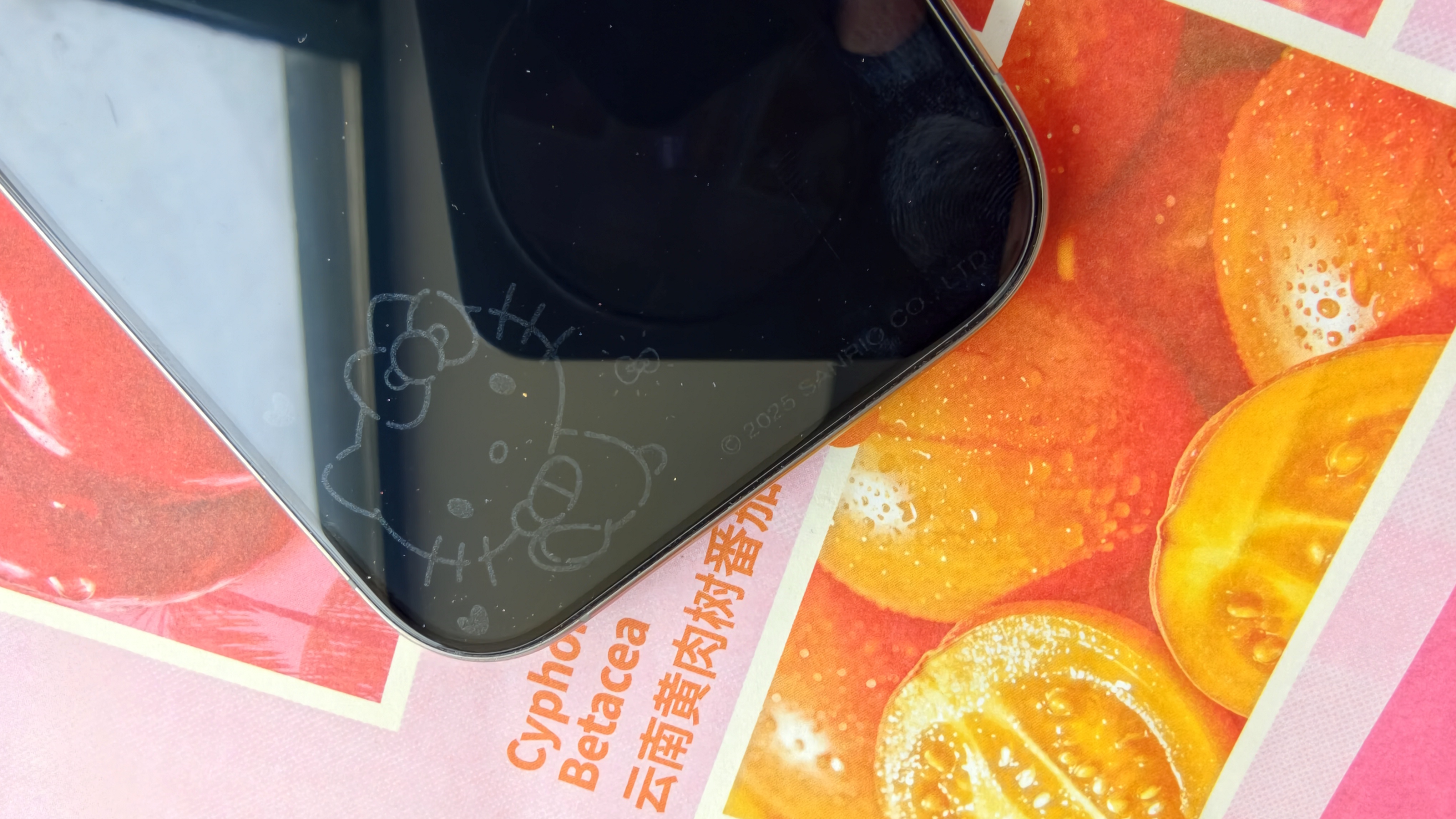 闪魔【三丽鸥正版授权】适用iPhone16Pro钢化膜 苹果16pro手机贴膜全新息影亮屏高清hellokitty2片 实拍图