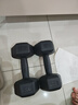 华亚（HUAYA） 哑铃环保包胶六角手铃男士家用健身器材 5KG 一对（2.5KG*2只） 实拍图