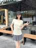 蕉下（beneunder）白t恤女短袖正肩打底衫棉吸汗春装内搭高档百搭CT005霜奶白L 实拍图