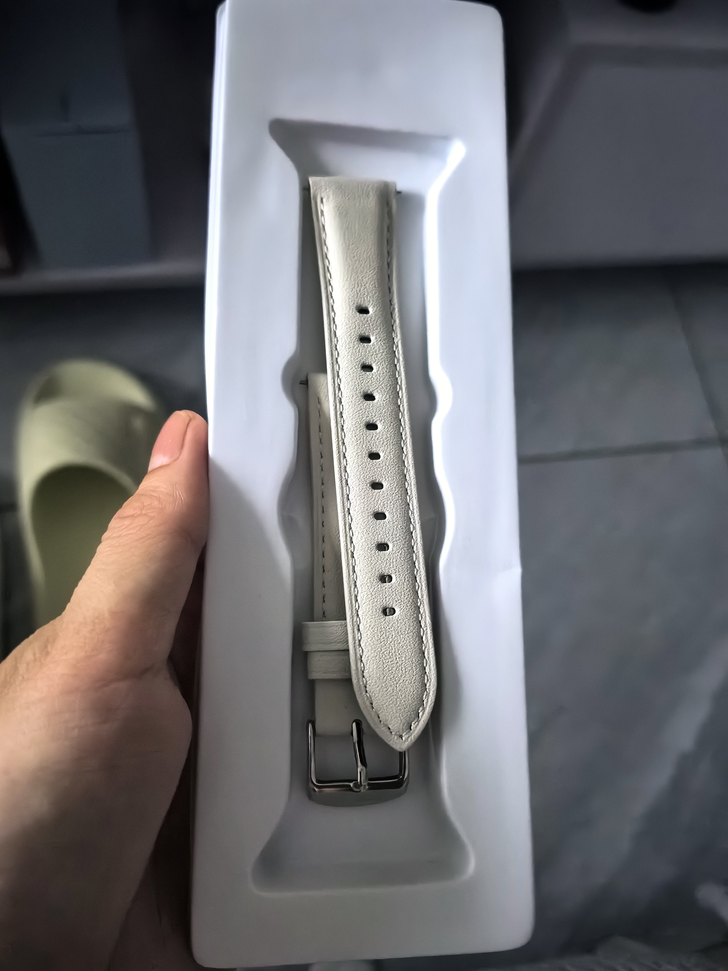 小皮匠适用华为手表表带gt6真皮表带gt4/gt5pro/watch5按键快拆表带女款小牛皮表带42/41mm表盘表带真皮 实拍图