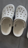 卡骆驰（CROCS）贝雅卡骆班洞洞鞋轻便耐磨一脚蹬休闲鞋女鞋时尚沙滩鞋|205089 白/深蓝-126(含智必星) 39 (240mm) 实拍图