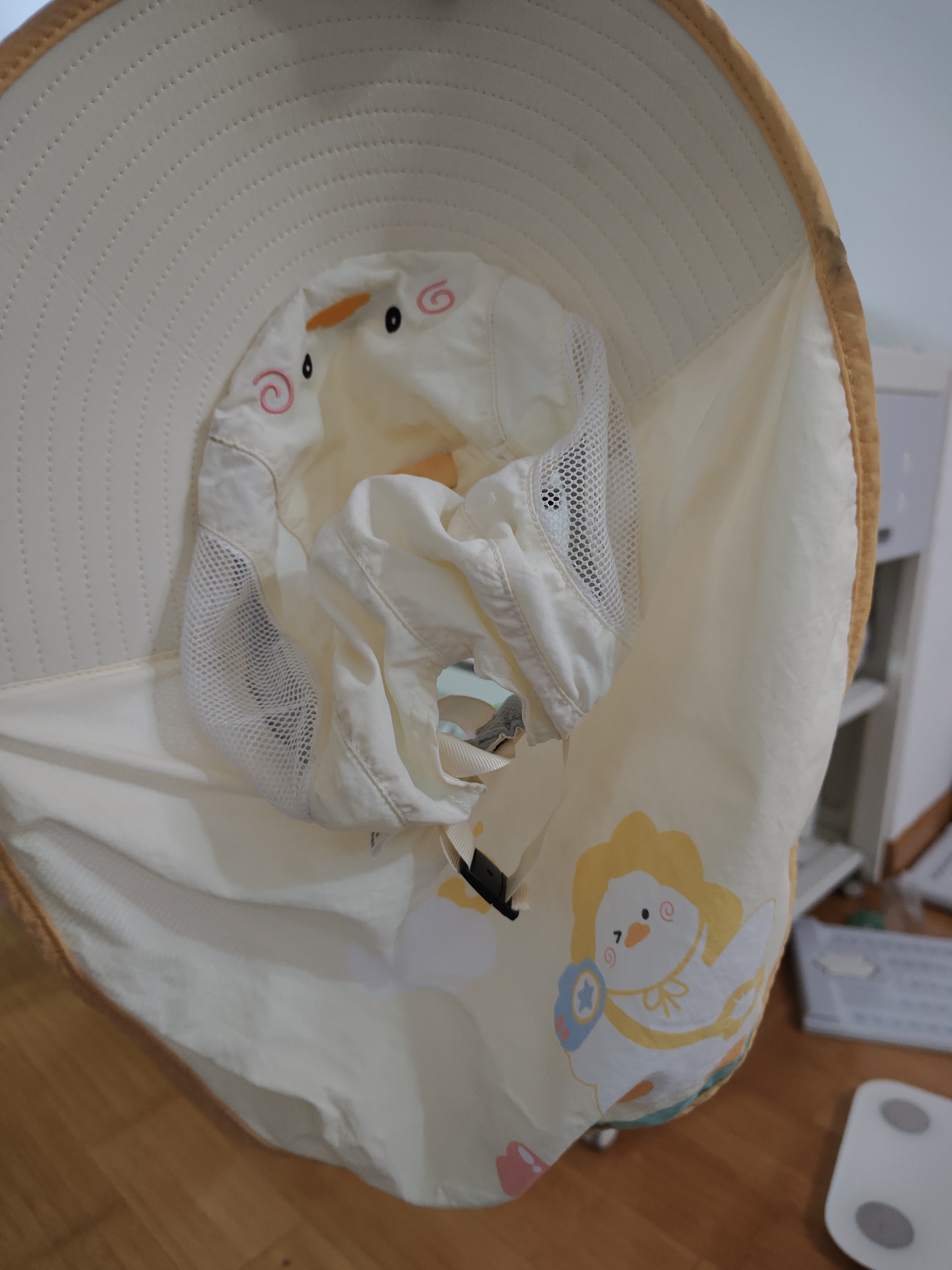 贝肽斯夏季儿童防晒帽防紫外线宝宝遮阳大帽檐男童女童沙滩太阳帽 实拍图