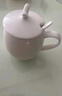 景顺景德镇陶瓷杯骨瓷简约水杯子纯白色茶杯定制LOGO马克水杯 大肚杯配盖子和小勺（400ml） 实拍图