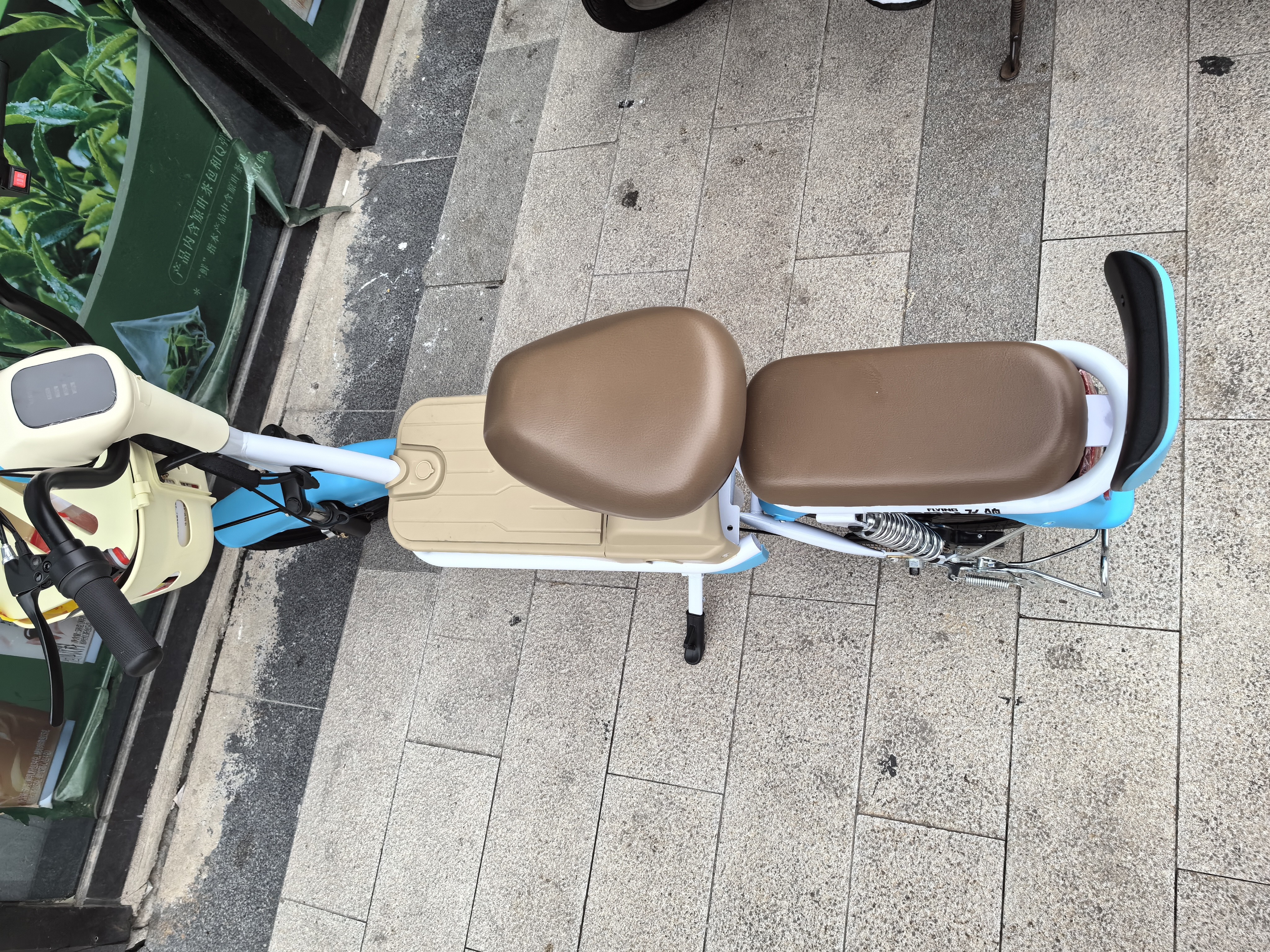 飞鸽电动车新款女生小型轻便新国标电动自行车成人代步通勤续航电单车两轮电瓶车 晴空蓝【全国联保/智能快充/终身保障】 【铅酸】14A载能-续航约80里+可提充电 实拍图