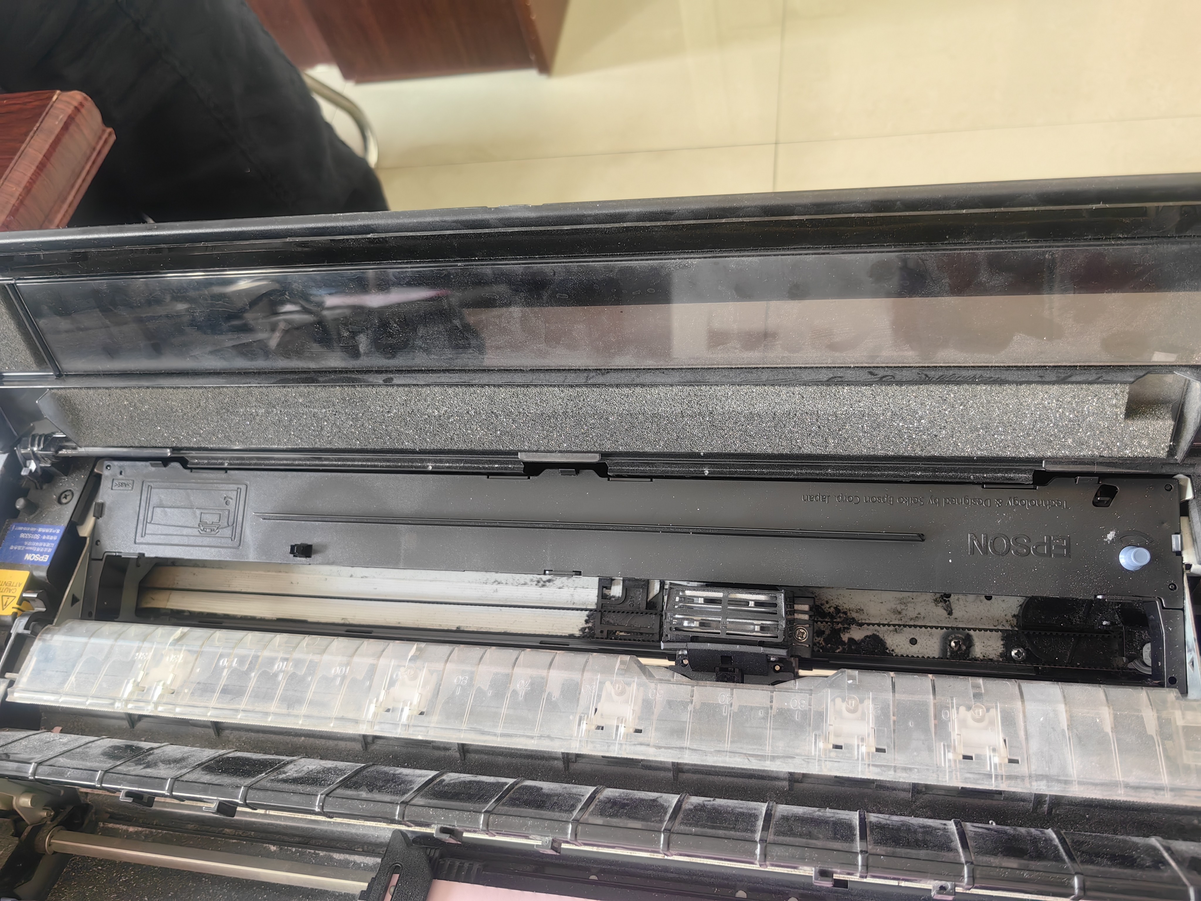 爱普生C13S015588原装色带（色带架含芯）黑色单支装（适用于LQ-1600KIIIH/1600KIVH/136KW/136KWII） 实拍图