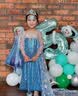 G.duck小黄鸭冰雪奇缘爱莎公主裙女童连衣裙夏季儿童艾莎裙子六一表演服 艾莎公主裙 110 尺码4~5岁【100-110cm】 实拍图