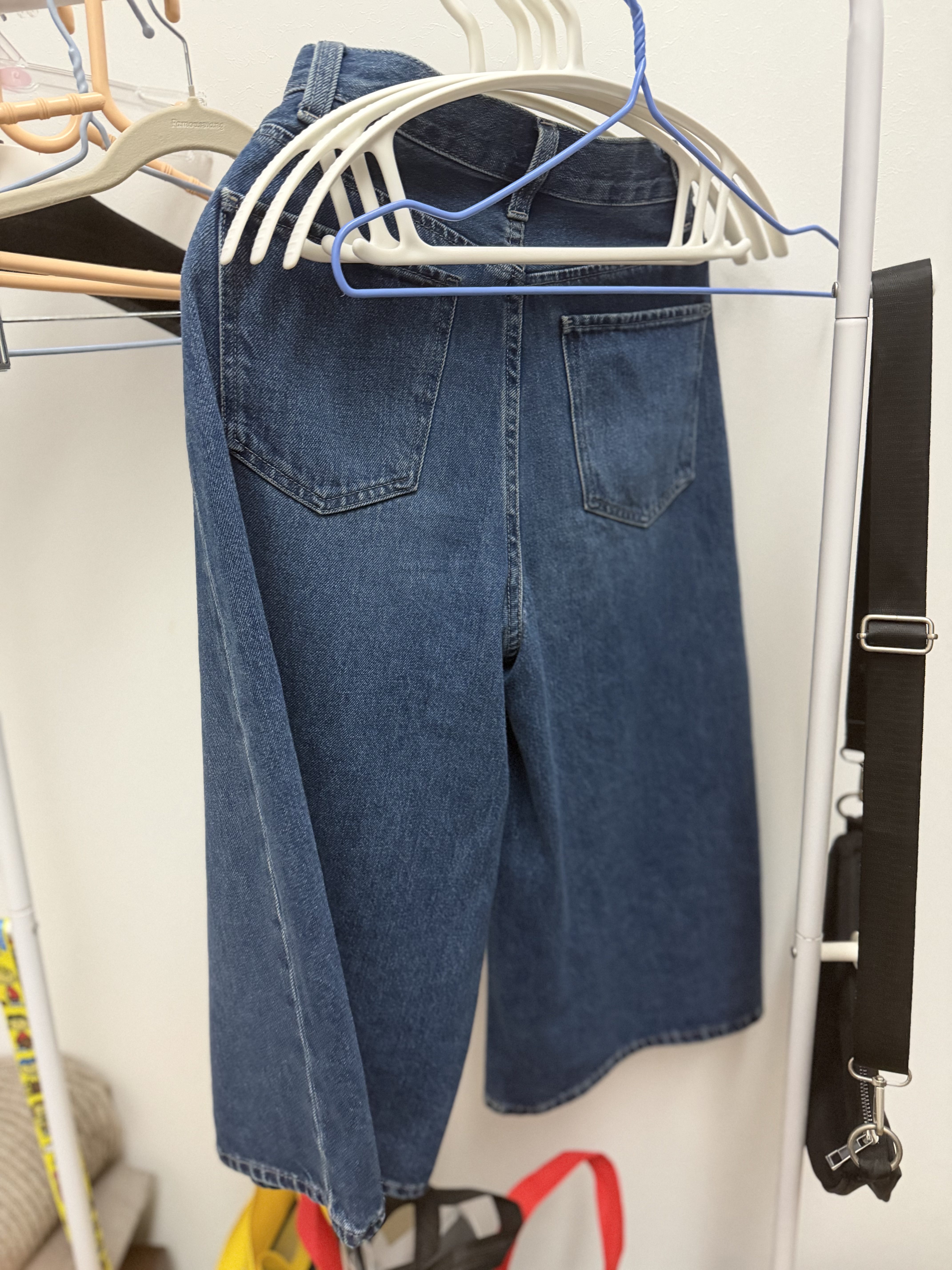 优衣库牛仔裙裤/水洗产品女装阔感裙裤26春夏新款488694 488694/69藏青色 22 /150/56A 实拍图