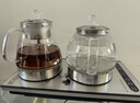 FUNORK全自动上水电热水壶电茶壶泡茶专用烧水器茶台烧水壶一体机茶桌茶几嵌入式茶具 蒸茶款不锈钢色（37x20cm） 实拍图