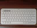 罗技（Logitech）时尚系列K390无线蓝牙键盘 超薄便携  K380升级版 白色 79键 实拍图