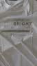 京东京造【凉感印花T】短袖男士t恤男抗菌防螨 bright白色 XL 实拍图