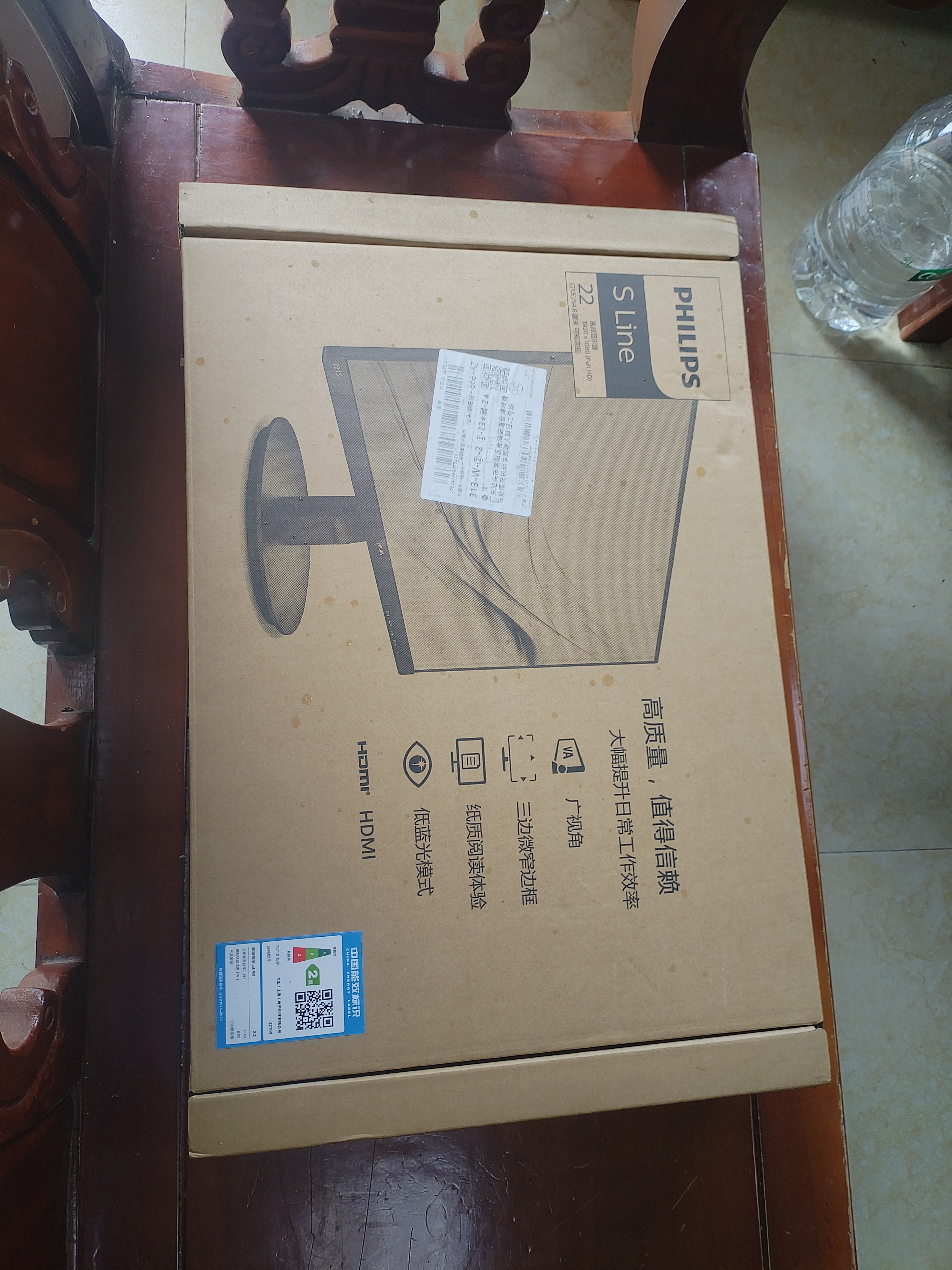 飞利浦（PHILIPS）23.8英寸1080P高清办公显示器 100Hz LGD-IPS 硬件防蓝光 舒适蓝护眼HDMI+VGA电脑显示屏24B2N2100 实拍图