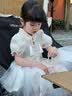 G.duck公主裙女童连衣裙新中式儿童裙子夏装2026新款女孩旗袍生日礼服 米白色 100 （建议身高90cm 3-4岁）cm 实拍图