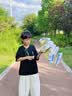 七麦麦三折晴雨伞儿童伞学生伞安全圆角太阳伞遮阳伞防晒伞男女孩雨伞蓝 实拍图