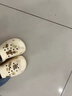 森马洞洞鞋女2026夏季踩屎感软底显脚小沙滩凉鞋外穿防滑卡通包头拖鞋 白色【抱抱熊】 37-38 实拍图