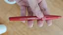 派通（Pentel ）彩色软毛笔秀丽笔 弹性笔尖水性笔Touch手帐书信贺卡用 SES15C红色/单支装 实拍图