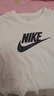 耐克(NIKE)春夏女短袖T恤 纯棉 运动休闲 修身显瘦 DX7907-100 白色M 实拍图