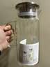 乐扣乐扣（LOCK&LOCK）凉水壶耐热玻璃泡茶柠檬水果水杯子带把家用大容量玻璃茶水杯1.2L 实拍图