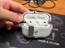 鹏谷适用苹果Airpods pro3保护套apple airpodspro3代耳机壳磁吸自动弹盖降噪耳机仓保护壳白色 实拍图