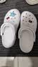 卡骆驰（CROCS）檀健次同款经典洞洞鞋轻便百搭女沙滩鞋包头拖鞋男鞋|10001 白色-100(含智必星) 39 (240mm) 实拍图