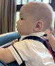 戴维贝拉（DAVE＆BELLA）夏装男童短袖绅士套装宝宝正装2件套背带裤套装DB13370白色100cm 实拍图