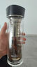 膳魔师（THERMOS）耐热玻璃水杯男女双层带滤网泡茶水杯子TCGB-400ml 金色GD 400ml 实拍图