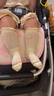 棉奇熊婴儿袜子夏季薄款纯棉A类新生儿女宝宝3双装无骨中筒防蚊网眼长袜 B1056白咖黄【A类无骨袜 高弹不勒腿】 3双 6-12月 -M码-建议脚长9-11CM 实拍图