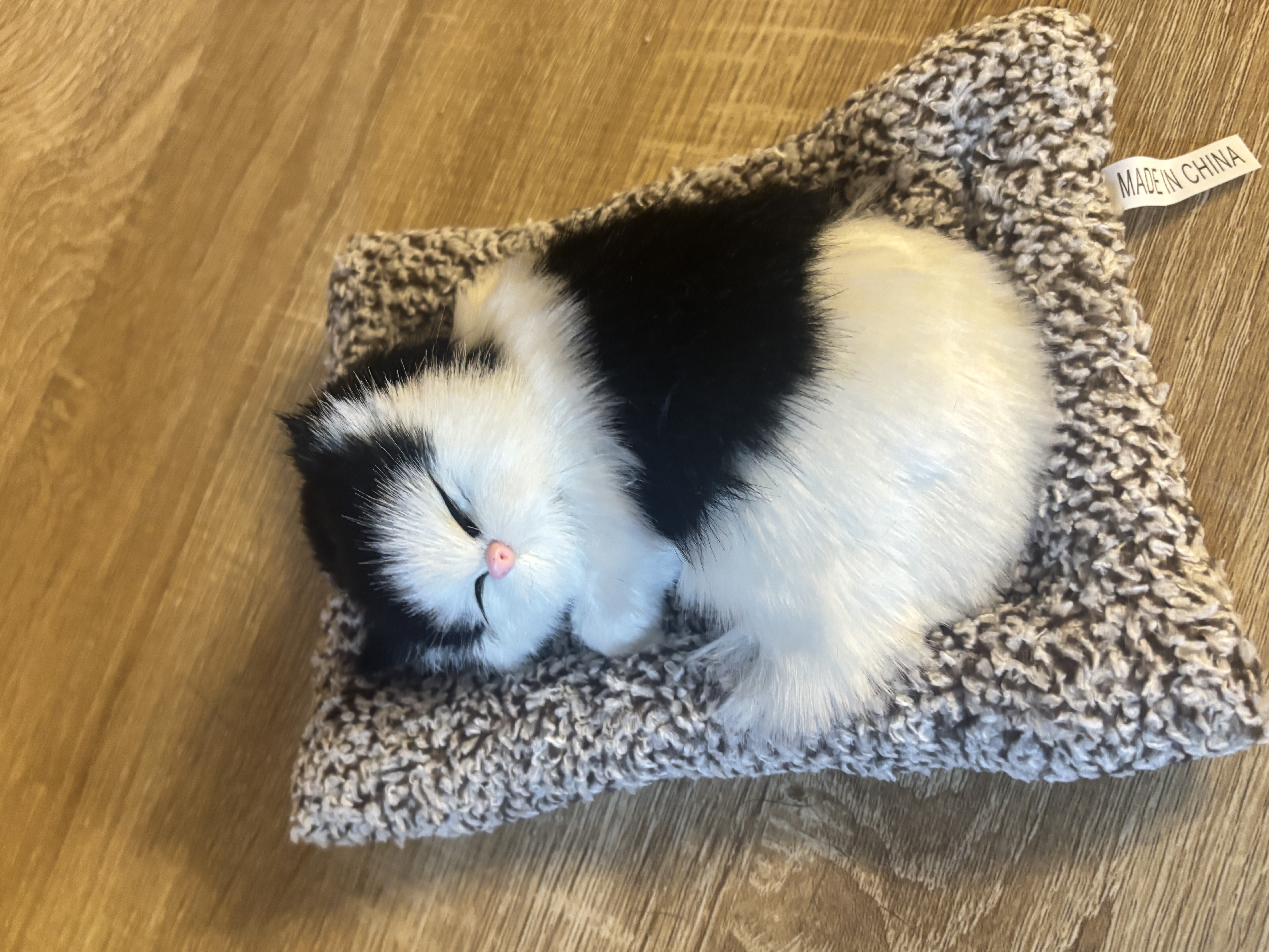 毛绒仿真猫会叫睡猫汽车摆件竹炭垫子猫净化空气家居装饰礼品玩偶 款式10 晒单实拍图