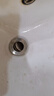 耐发不锈钢面盆洗脸盆下水器配件洗手池下水管台盆落水器排水管套装 加厚 翻板【无孔】+灰色下水管 实拍图