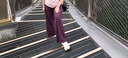 蕉下（beneunder）速干弯刀裤镰刀裤女士运动休闲长裤夏季通勤廓形防晒裤DS011 实拍图