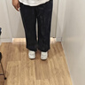 优衣库麻混纺舒适长裤/常规款女装/休闲裤26春夏新款482246 69 藏青色 XL 实拍图