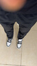 耐克NIKE男运动裤春夏训练直筒梭织休闲裤运动长裤FB7491-010黑XL 实拍图