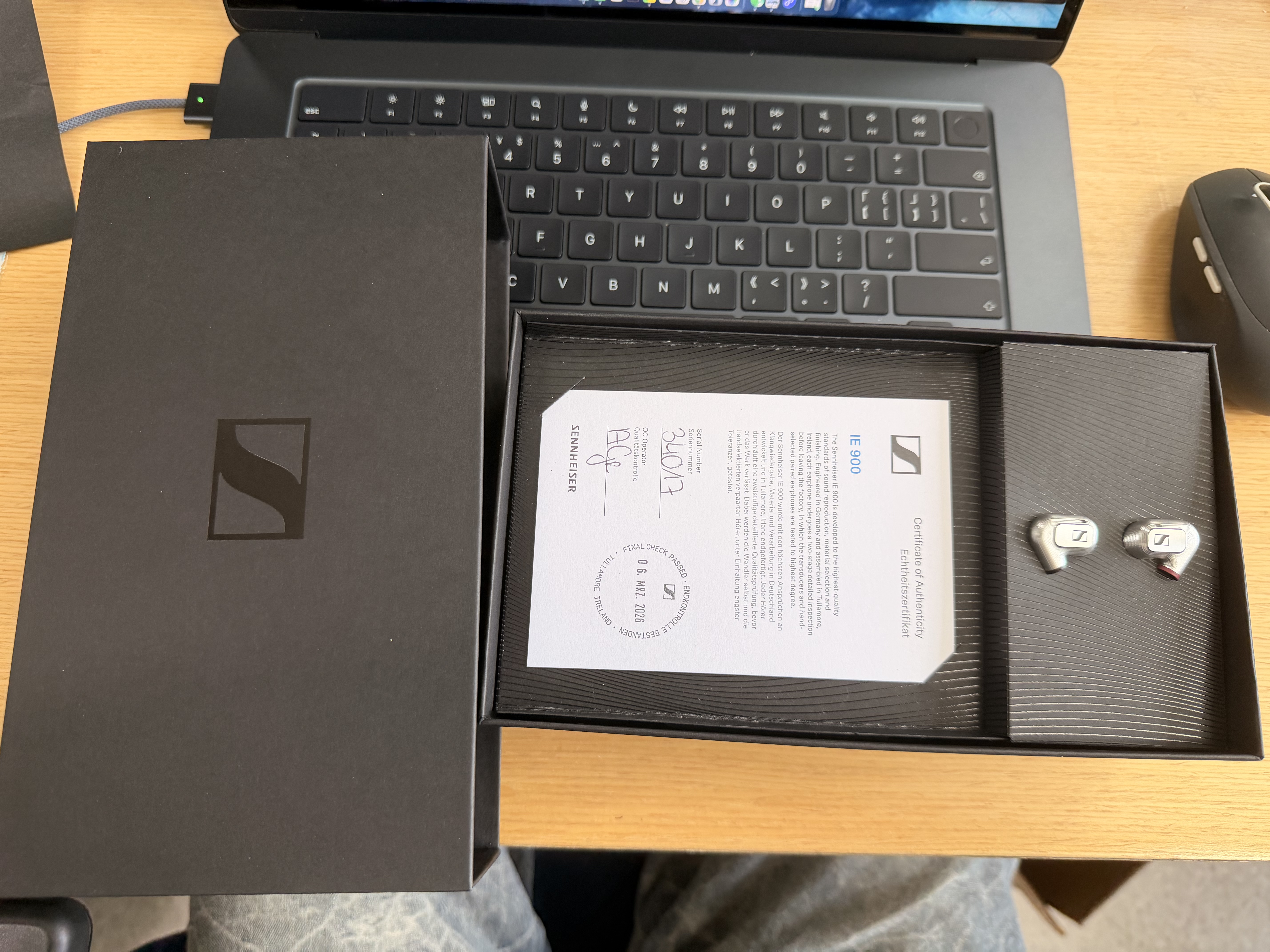 森海塞尔（Sennheiser）IE900/IE600/IE300旗舰级HIFI高保真超宽单动圈单元可拆卸MMCX挂耳式耳机 高保真发烧有线耳机耳塞 IE900 【旗舰HIFI高保真】 实拍图