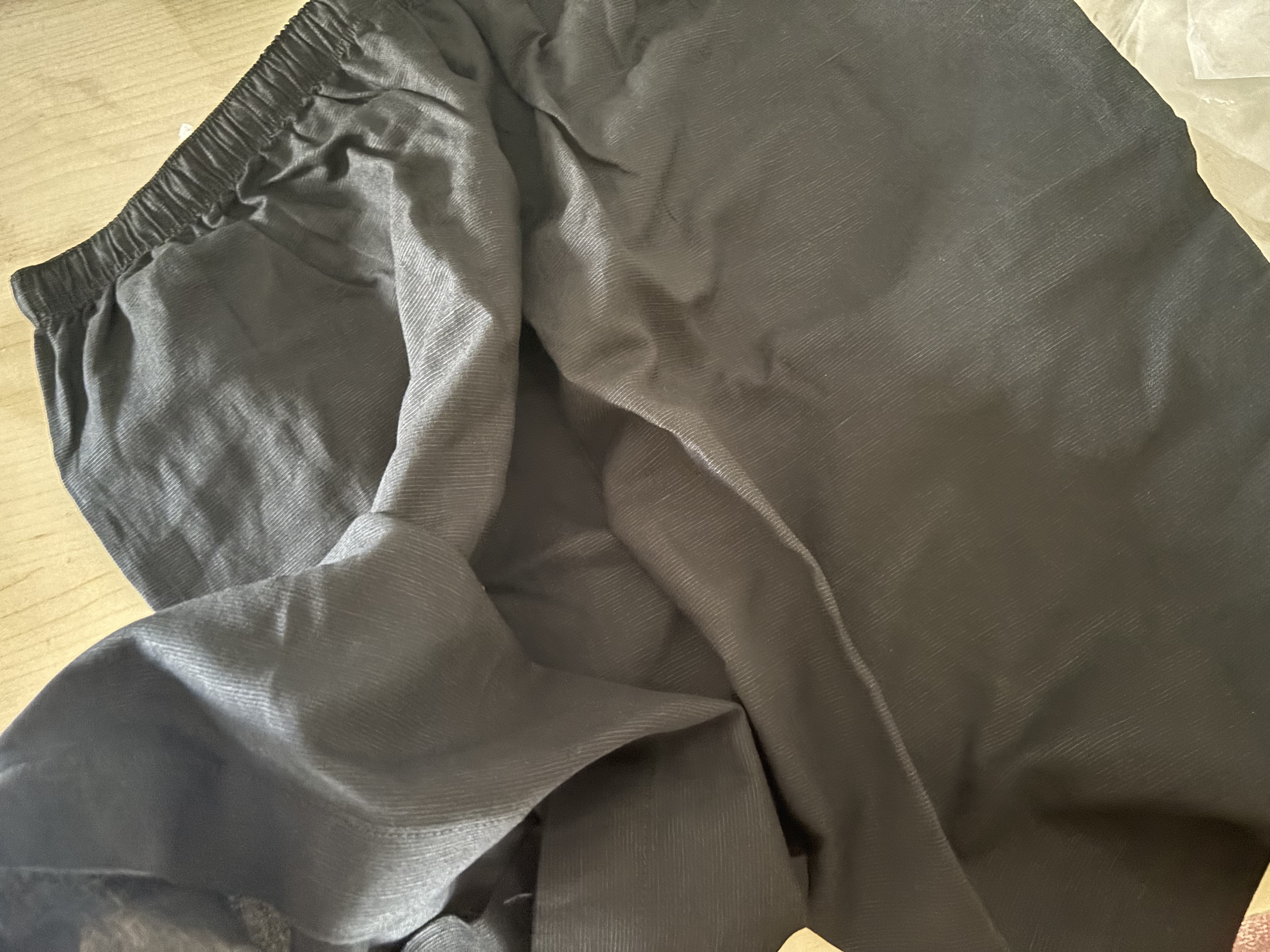 优衣库麻混纺舒适短裤女装26春夏新款485251 37 栗色 3XL 实拍图