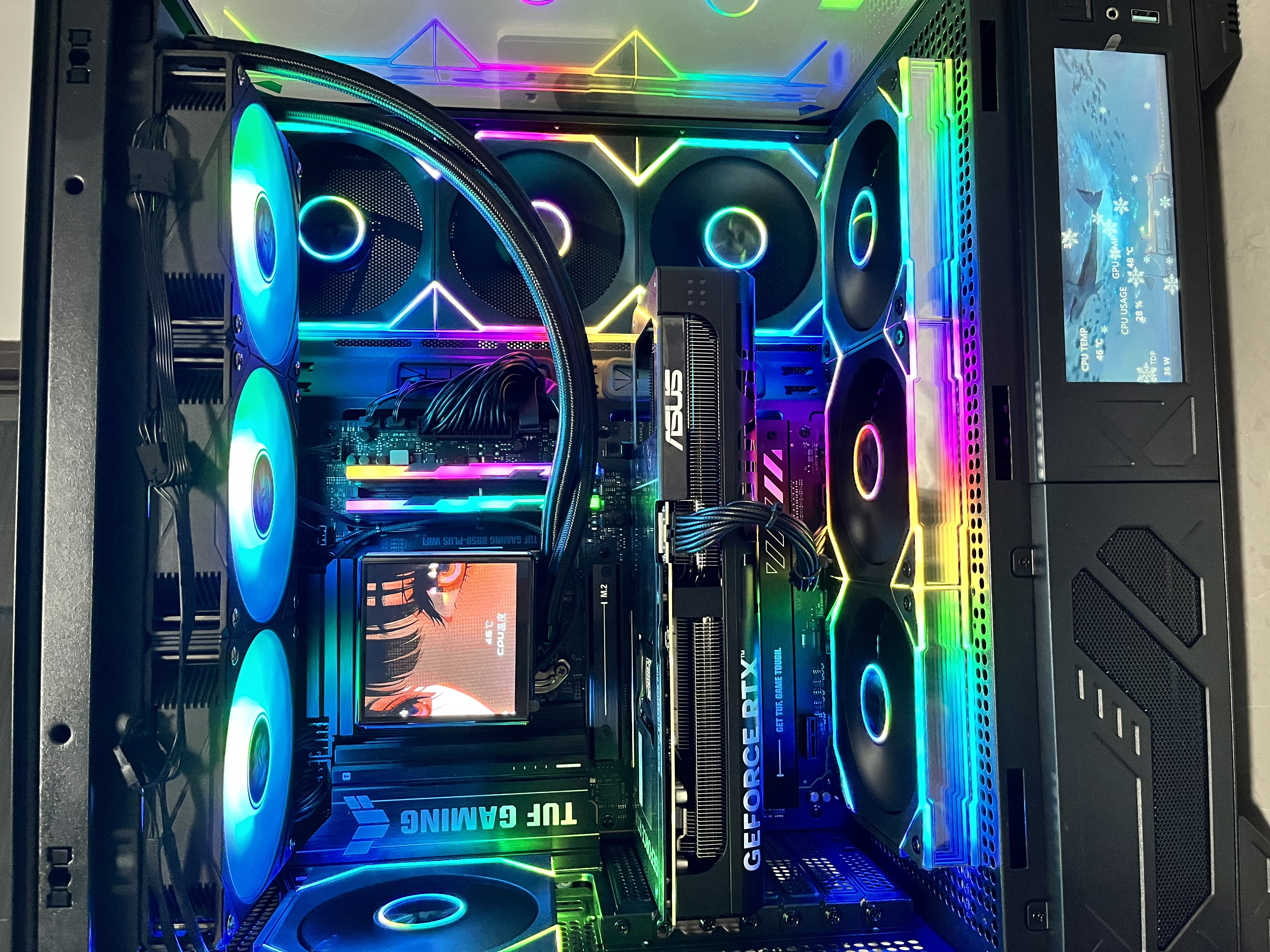 华硕TUF GAMING B850-PLUS WIFI主板 CPU 7800X3D/9800X3D/9600X(AMD B850/socket AM5) 实拍图