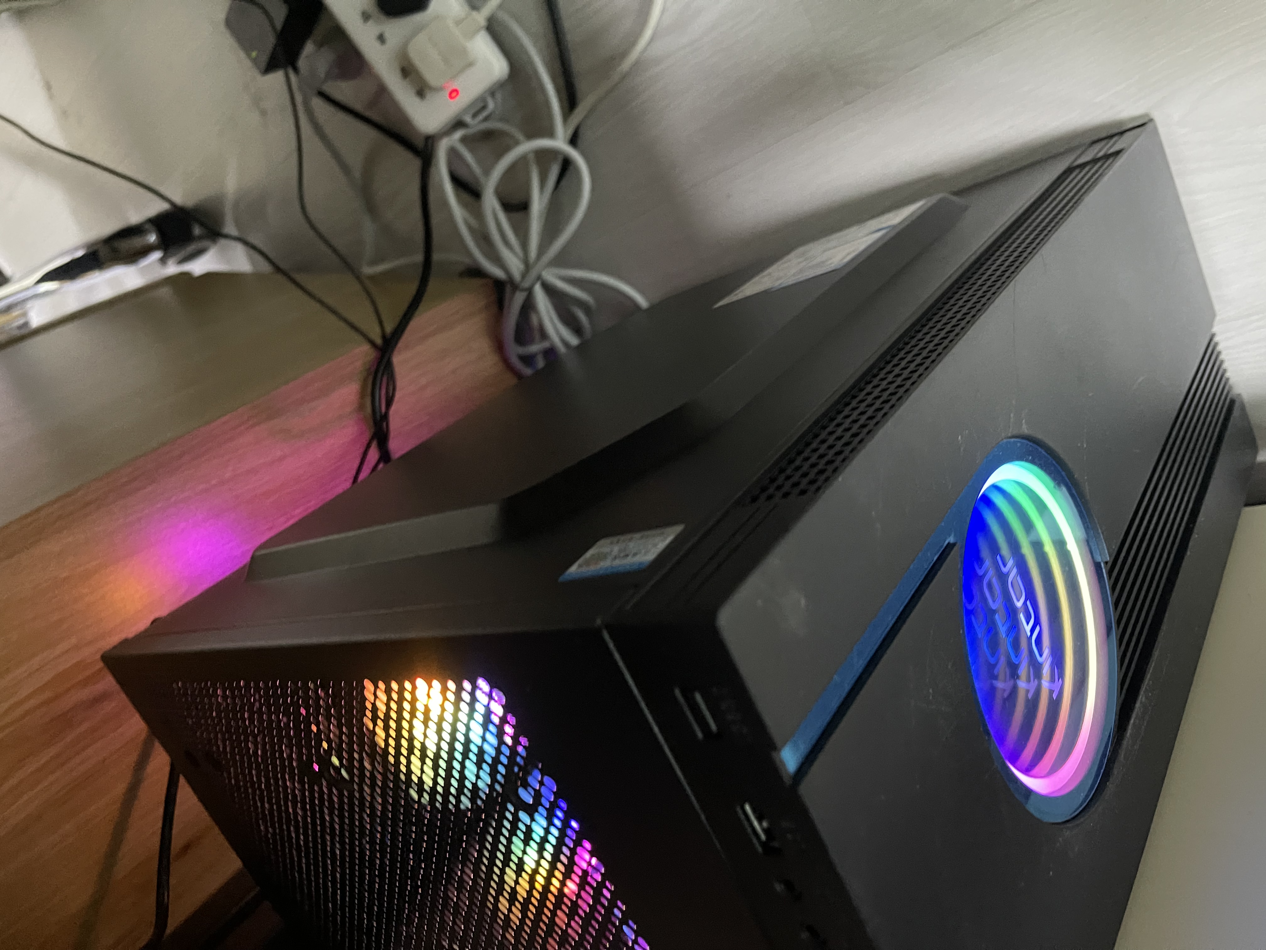 领睿英特尔酷睿i7升24核RTX4060独显64G内存台式电脑主机黑神话悟空3A游戏办公设计师渲染组装电脑全套 五：24线程强芯+16G+RX590/电竞直播 主机 实拍图