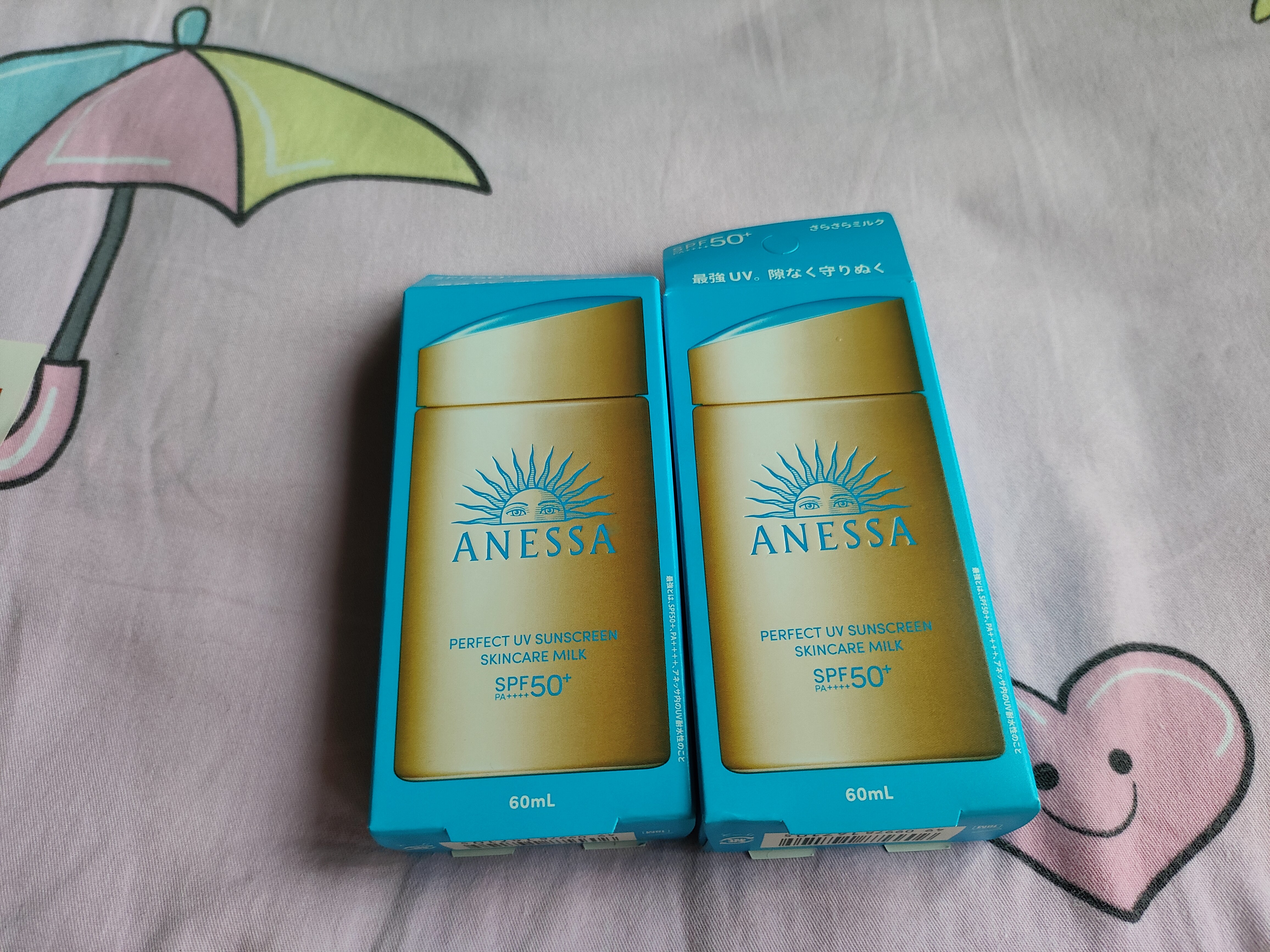 安热沙（Anessa）新版安热沙防晒霜防晒乳安耐晒小金瓶防晒持久防护高倍防晒霜 安耐晒2支装 60ml*2 实拍图
