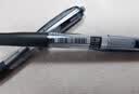 uni三菱【热门商品】uni-ball UMN-138按动黑色中性笔0.38mm黑笔签字笔商务学生水性笔套装 5支 实拍图