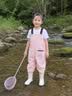 中洲美凯（zhongzhoumeikai）儿童雨衣雨鞋套装下水裤连体赶海装备涉水裤幼儿园户外防水玩水裤 实拍图