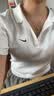 耐克(NIKE)女短袖T恤 POLO衫 运动休闲 简约时尚 DV7885-133白L 实拍图