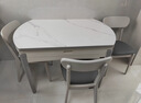 全友家居 现代简约多功能可伸缩岩板餐桌椅子组合客餐厅家用吃饭桌子 实拍图