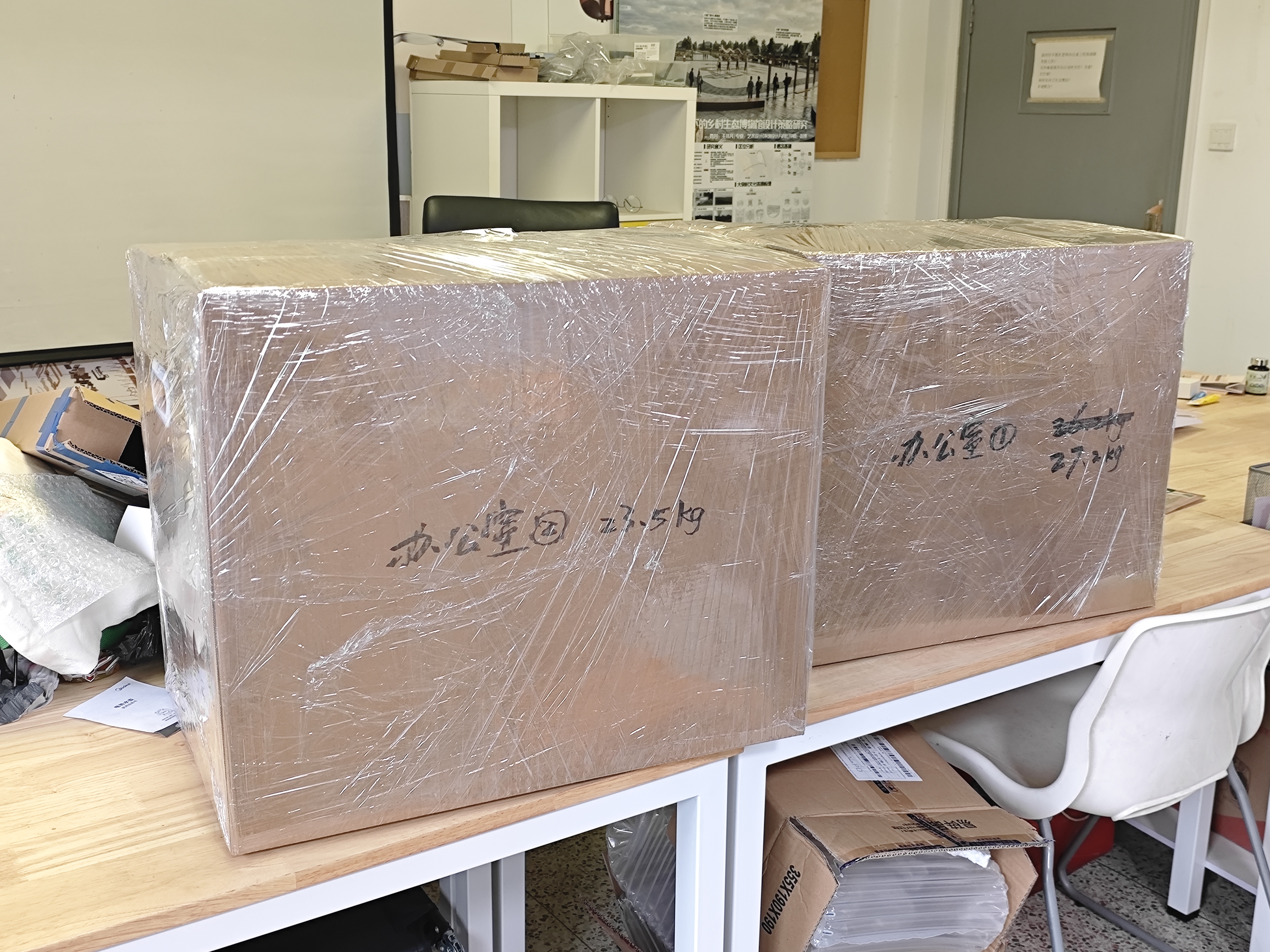 惠象 京东工业自有品牌 塑料扣手搬家纸箱60*40*50cm（5个装）大号打包快递箱周转箱行李收纳箱办公储物 实拍图